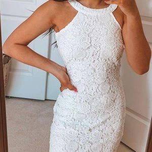 Lulu White Lace Dress